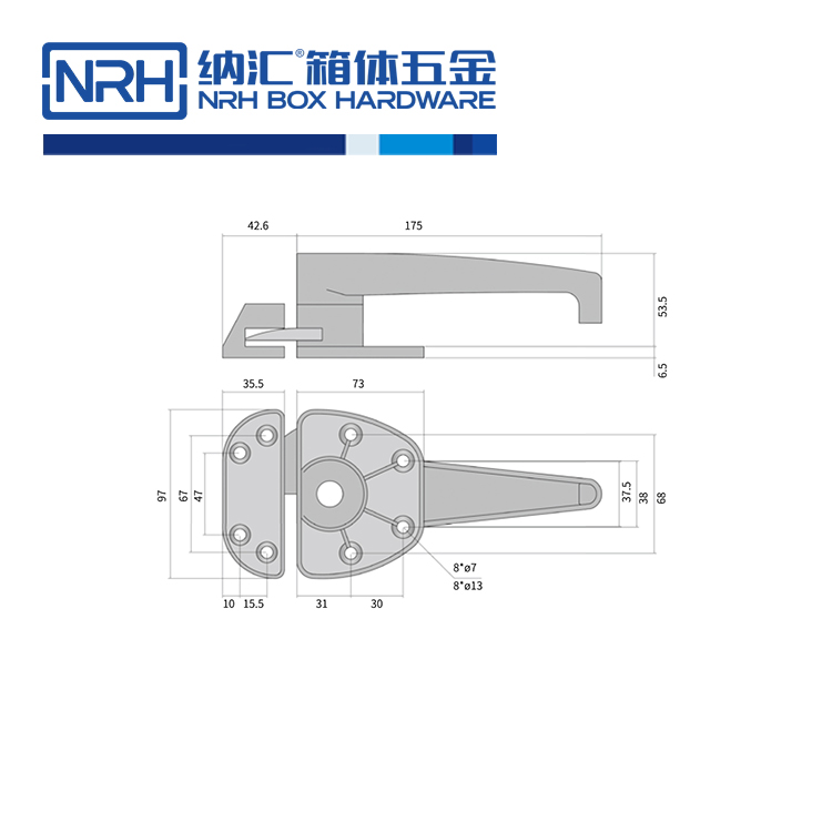 不锈钢烤箱门锁香蕉视频在线观看污冰柜把手锁扣5755